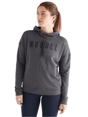 NOBULL Legacy Women’s Dark Charcoal Pullover Hoodie Large